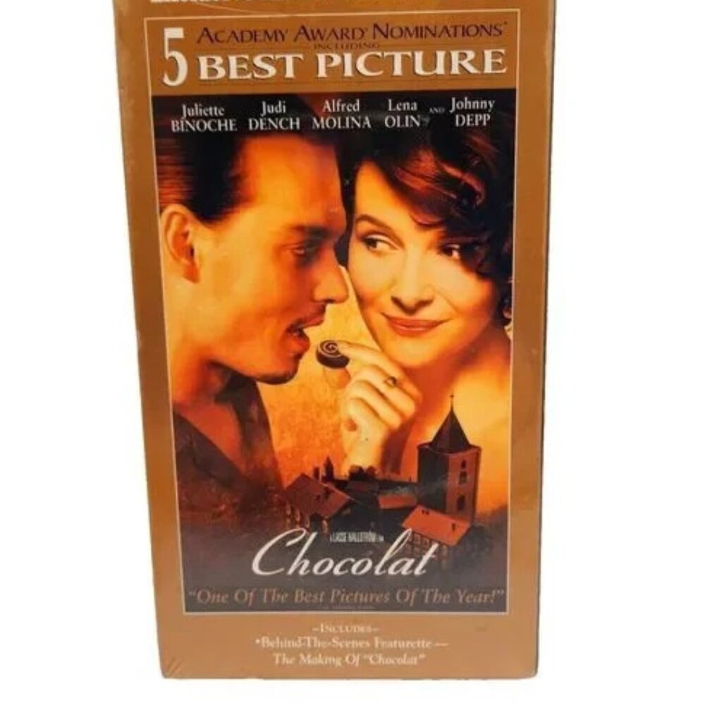 NEW Sealed Chocolat VHS Movie 2000 Johnny Depp Juliette Binoche 2000 Unopened